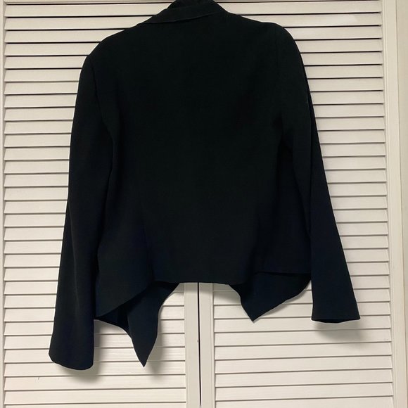 Zara Draped Open Front Blazer Jacket - L - Picture 3 of 3